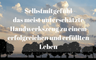Selbstmitgefühl – das meist unterschätzte Handwerkszeug zu einem erfolgreichen und erfüllten Leben